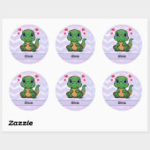 Persoonlijke T-Rex Dinosaurus Stickers (Vel)
