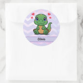 Persoonlijke T-Rex Dinosaurus Stickers (Tas)