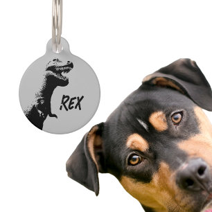 Persoonlijke T-Rex Huisdierpenning