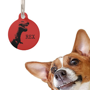 Persoonlijke T-rex Huisdierpenning