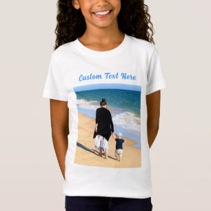 Persoonlijke T-shirt met tekst en foto van moeder