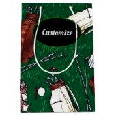 Persoonlijke T-shirt Time Golf Medium Cadeauzakje (Voorkant)