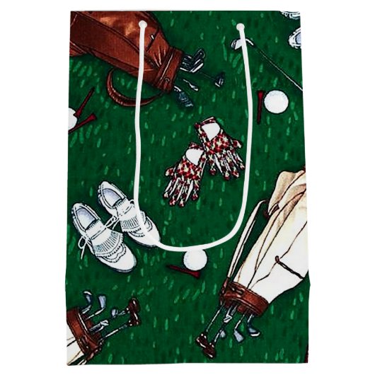 Persoonlijke T-shirt Time Golf Medium Cadeauzakje (Achterkant)