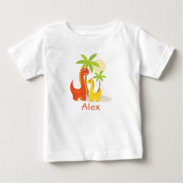 Persoonlijke T-shirt voor verjaardag van dinosauru