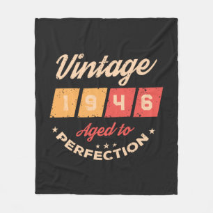 Persoonlijke tachtig vintage 80ste verjaardagsfees fleece deken