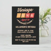 Persoonlijke tachtig vintage 80ste verjaardagsfees