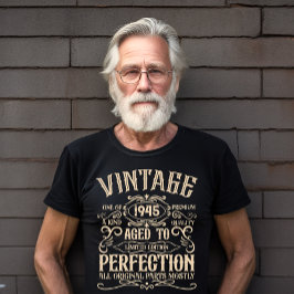 Persoonlijke tachtig vintage 80ste verjaardagsfees t-shirt