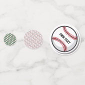 Persoonlijke Tafelconfetti voor Baseball Confetti (Achterkanten)