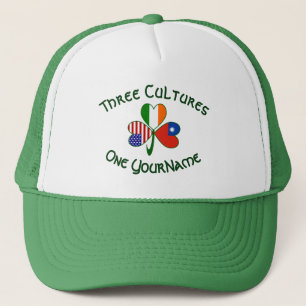 Persoonlijke Taiwan China Ierland USA Shamrock Trucker Pet