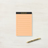 Persoonlijke takenlijst gelinieerd post-it® notes (Op bureau)