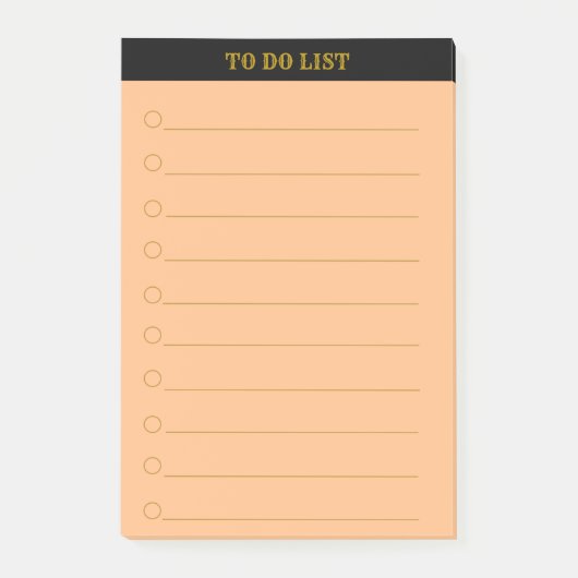 Persoonlijke takenlijst gelinieerd post-it® notes (Voorkant)