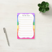 Persoonlijke takenlijst Regenboog Post-it® Notes (Kantoor)