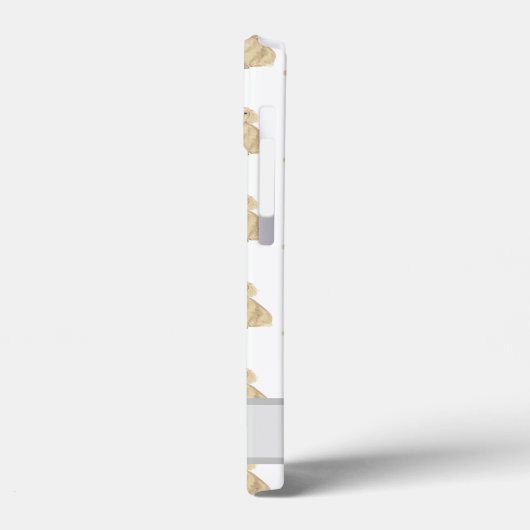 Persoonlijke Tan Cream Long Haire Dachshund Case-Mate iPhone Case (Achterkant / Links)