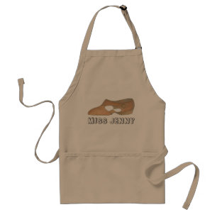 Persoonlijke Tan Lyrical Shoe Dance Teacher Gift Standaard Schort
