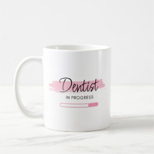 Persoonlijke 'Tandarts in Opleiding' met Roze Kwas Koffiemok