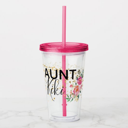 Persoonlijke tante Cup Acryl Drinkbeker (Voorkant)