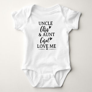 Persoonlijke tante en Oom Gifts Romper