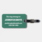 Persoonlijke Tap Dance Teacher Overweging Dancer G Bagagelabel (Achterkant horizontaal)