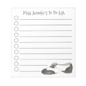 Persoonlijke Tapdans Tans Tans Tans Tans Notitieblok (Voorkant)