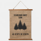 Persoonlijke tapijtcabine-burlap hangend wandkleed (Voorkant)