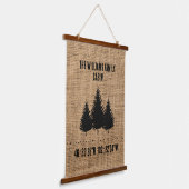 Persoonlijke tapijtcabine-burlap hangend wandkleed (Gebogen)