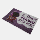 Persoonlijke tarotkaarten Een tarotlezer woont hie Deurmat (Schuin)