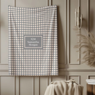Persoonlijke Tartan Dekens Trendkleuren Accent