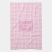 Persoonlijke Tartan Handdoek Moderne Aangepaste Na (Verticaal)