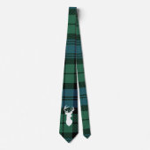 Persoonlijke Tartan Kerstmis Clan Campbell Plaid Stropdas (Voorkant)