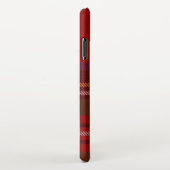 Persoonlijke TARTAN-speldehandgeschreven naam Mode iPhone Hoesje (Rechterkant)