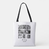 Persoonlijke tas met collage van 8 foto's (Achterkant)