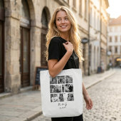 Persoonlijke tas met collage van 8 foto's