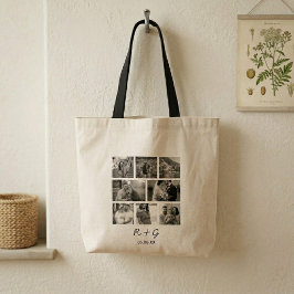 Persoonlijke tas met collage van 8 foto's
