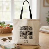 Persoonlijke tas met collage van 8 foto's