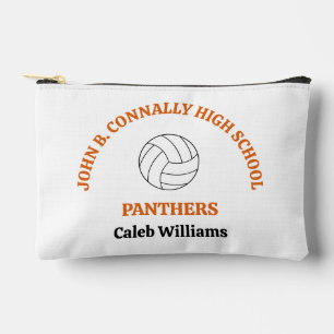 Persoonlijke tas voor oranje volleybalspeler op de