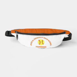 Persoonlijke tas voor softbalspeler op Orange High
