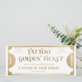 Persoonlijke Tattoo Cadeaubon Sjabloon Kaart (Staand voorkant)