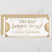 Persoonlijke Tattoo Cadeaubon Sjabloon Kaart (Voorkant / Achterkant)