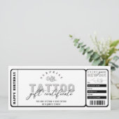 Persoonlijke Tattoo cadeaubon sjabloon ticket Kaart (Staand voorkant)