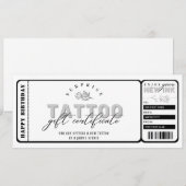 Persoonlijke Tattoo tegoedbon sjabloon ticket Kaart (Voorkant / Achterkant)