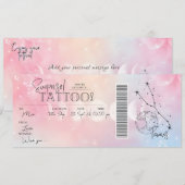 Persoonlijke Taurus Tattoo Verjaardag Cadeaubonkaa Kaart (Voorkant / Achterkant)