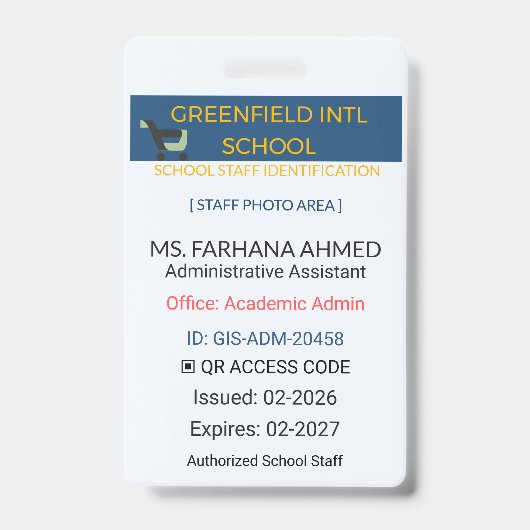 Persoonlijke Teacher Badge | Beveiligd (Voorzijde)