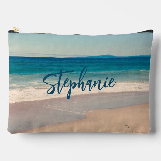Persoonlijke teal strandfoto etui (Voorkant)