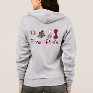 Persoonlijke TEAM BRIDE Wedding Party Hoodie