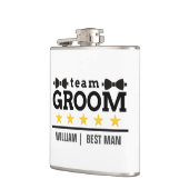 Persoonlijke Team Bruidegom Getuige Heupfles (Links)