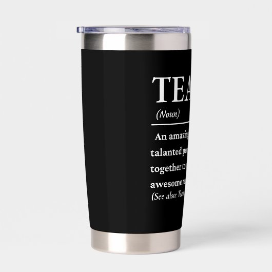 Persoonlijke Team Definitie Beste Team Ooit Geïsoleerde Drinkbeker (Rechts)