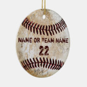 Persoonlijke Team Vintage Baseball Ornamenten (Rechts)