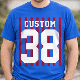 Persoonlijke Teamgeest Naam Nummer T-shirt