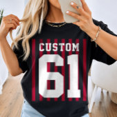 Persoonlijke Teamgeest Naam Nummer T-shirt