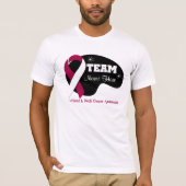 Persoonlijke teamnaam - Bloedkanker T-shirt (Voorkant)